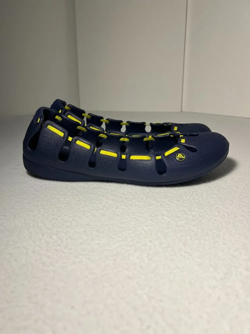 Crocs Women’s 9 Navy Blue Springi Flat Slip-on Comfort Ballet Flats Shoes